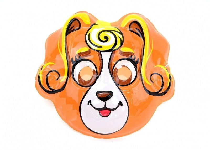 Маска карнавальна руда собачка від компанії Інтернет магазин "Megamaks" - фото 1