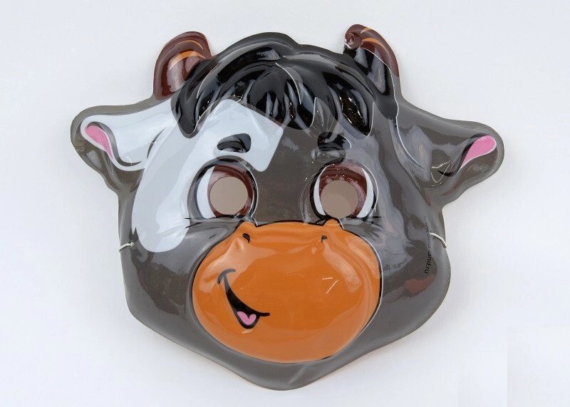 Маска карнавальна рудий бик від компанії Інтернет магазин "Megamaks" - фото 1