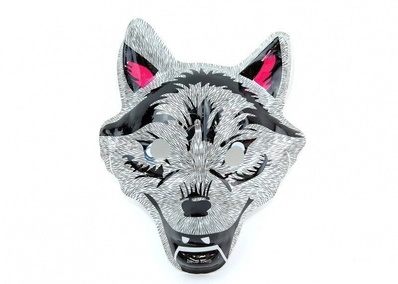 Маска карнавальна злий сірий вовк від компанії Інтернет магазин "Megamaks" - фото 1