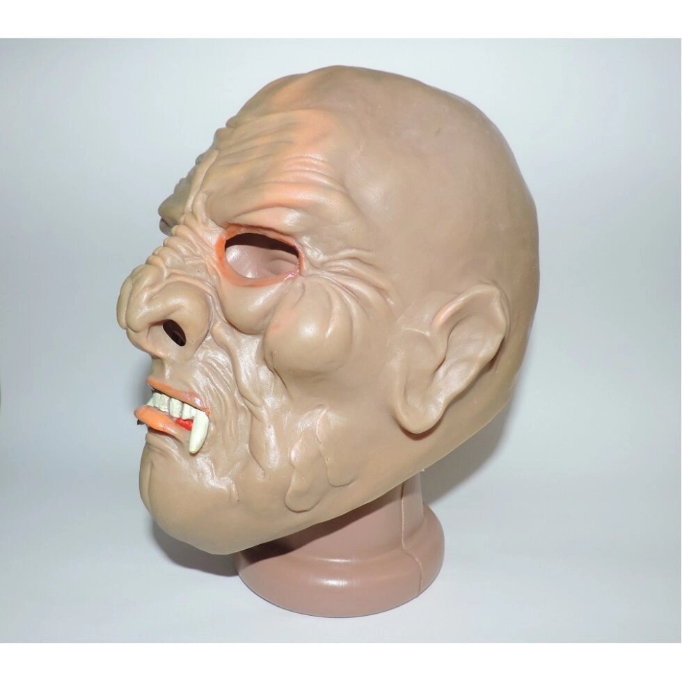 Маскарадна маска страшна Вампіра гумова на Хеллоуїн від компанії Інтернет магазин "Megamaks" - фото 1