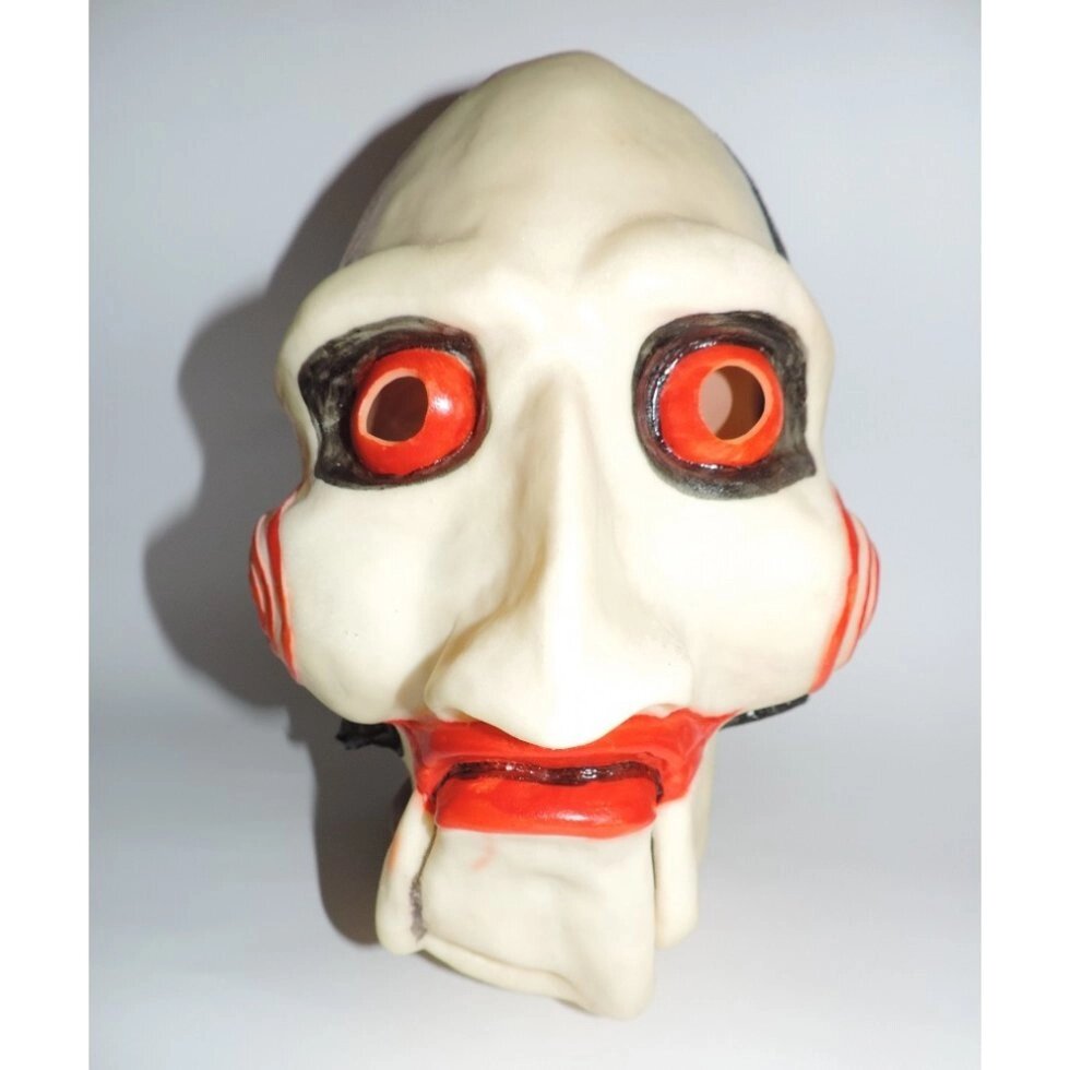 Маскарадна маска з фільму жахів персонаж Пила гумова від компанії Інтернет магазин "Megamaks" - фото 1