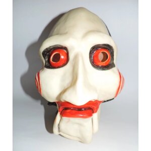 Маскарадна маска з фільму жахів персонаж Пила гумова