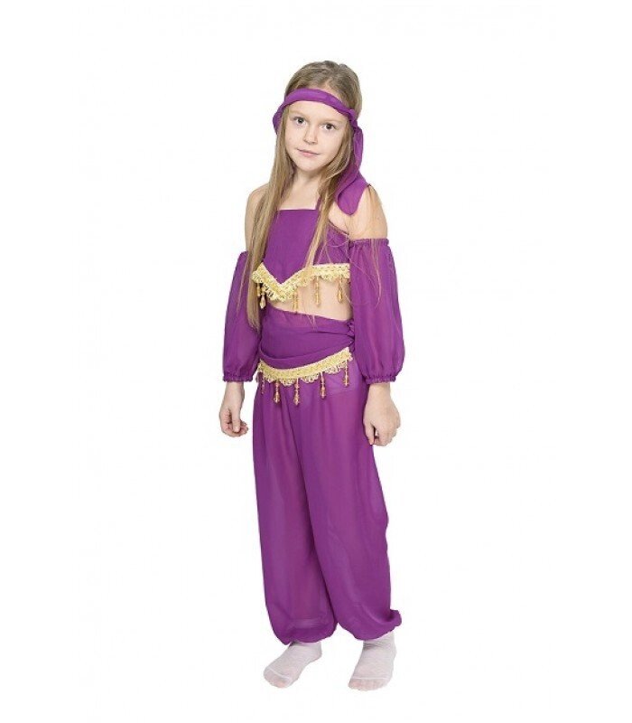 Маскарадний костюм Східної красуні, фіолетовий з шифону, дитячий від компанії Інтернет магазин "Megamaks" - фото 1