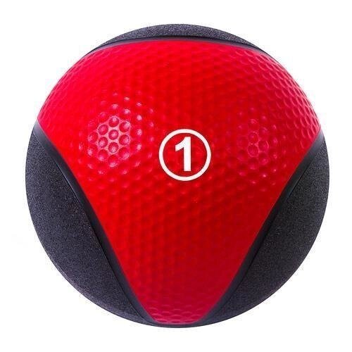 Медбол м'яч медичний IronMaster 1kg IR97801I-1 для оздоровлення фітнесу диметр 22 см від компанії Інтернет магазин "Megamaks" - фото 1