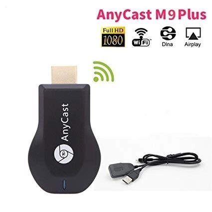 Медіаплеєр HDMI адаптер медіаплеєр AnyCast M9 Plus (Google) Wi-Fi адаптер смарт ТВ бездротової від компанії Інтернет магазин "Megamaks" - фото 1