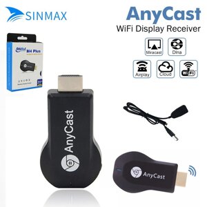 Медіаплеєр смарт ТВ бездротової HDMI перехідник AnyCast M4 Plus TV Stick Wi-Fi