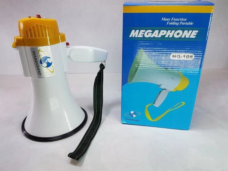 Мегафон рупор HQ-108 гучномовець ручної якісний звук від компанії Інтернет магазин "Megamaks" - фото 1