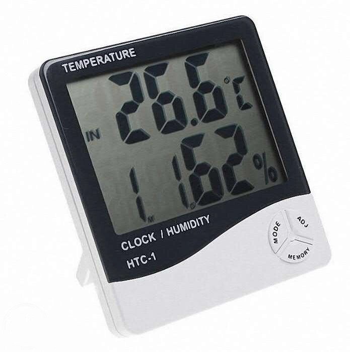 Метеостанція з годинником TS - HTC 1 (вимірює температуру і вологість, годинник). dr від компанії Інтернет магазин "Megamaks" - фото 1