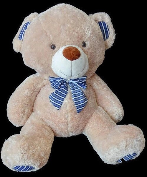 Милий плюшевий Ведмідь 68 см з бантом на шиї відмінний подарунок іграшка м'яка від компанії Інтернет магазин "Megamaks" - фото 1