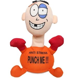 М'яка іграшка антистрес Stress-Max PUNCH ME 02 «Удар мене» лялька для биття на присосках зі звуком