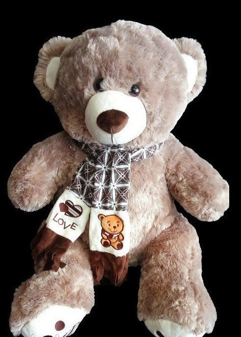 На 8 березня подарунок дівчині Мишка 68 см м'яка іграшка ведмедик в шарфі від компанії Інтернет магазин "Megamaks" - фото 1
