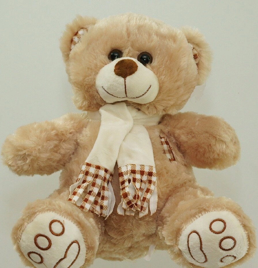 На День Народження 8 березня чарівний Мишка 68 см плюшевий ведмідь в шарфі від компанії Інтернет магазин "Megamaks" - фото 1