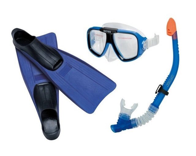 Набір для підводного плавання INTEX 55957 маска трубка ласти від компанії Інтернет магазин "Megamaks" - фото 1