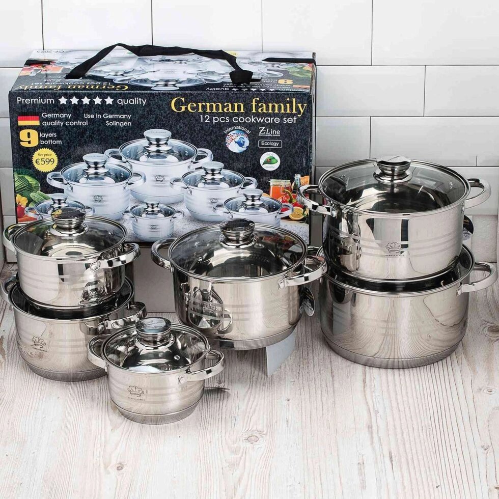 Набір кухонного посуду German Family GF-2025 від компанії Інтернет магазин "Megamaks" - фото 1