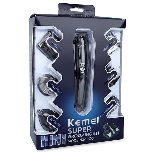 Набор для стрижки волос Kemei KM 600 триммер для носа и ушей триммер для тела бритва від компанії Інтернет магазин "Megamaks" - фото 1