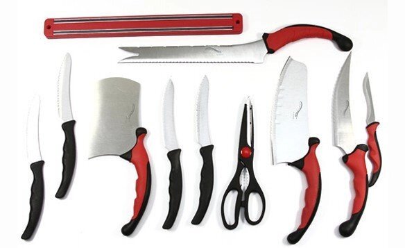 Набір кухонних ножів Контр Про Contour Pro + подарунок рейка ножі для кухні від компанії Інтернет магазин "Megamaks" - фото 1
