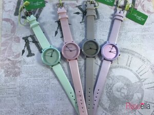 Наручний жіночий годинник Gicaihong 19732 однотонні Рожевий