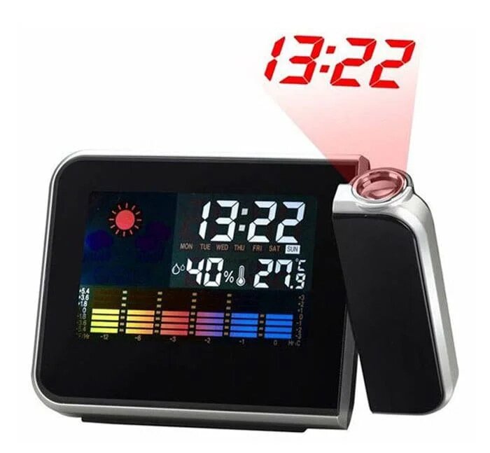 Настільні проекційні годинники електронні календар будильник від компанії Інтернет магазин "Megamaks" - фото 1