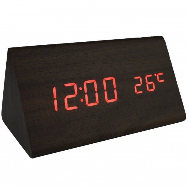Настільний годинник Led Woden Clock VST-861-1 від компанії Інтернет магазин "Megamaks" - фото 1