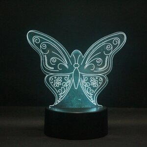 Настільний світильник 3D Метелик