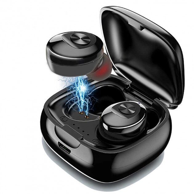 Навушники бездротові вакуумні в кейсі з мікрофоном гарнітура Bluetooth XG12 від компанії Інтернет магазин "Megamaks" - фото 1