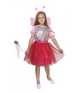 Новорічний дитячий костюм "Рожева Метелик" на виступ, утренник