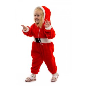 Новорічний костюм для малюка Санта Клаус комбінезон теплий