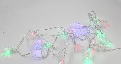 Новорічна гірлянда світлодіодна Xmas LED 20 Parts-5 дзвіночки різнокольоровий від компанії Інтернет магазин "Megamaks" - фото 1