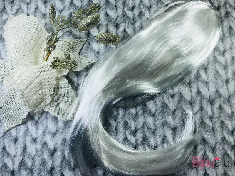 Новорічний білий довгий парик 58 см, 120 гр на ранки, карнавали, маскаради від компанії Інтернет магазин "Megamaks" - фото 1