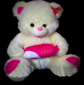 Чарівний м'який Ведмедик 60 см з цукеркою на день закоханих 8 Березня день народження подарунок дівчині