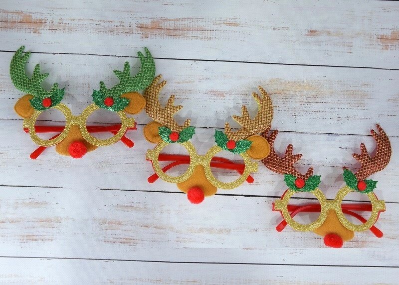 Окуляри новорічні оленята від компанії Інтернет магазин "Megamaks" - фото 1