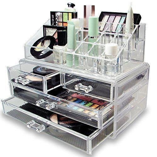 Організатор для косметики настільний прозорий Cosmetic Organizer Makeup Container 5 від компанії Інтернет магазин "Megamaks" - фото 1