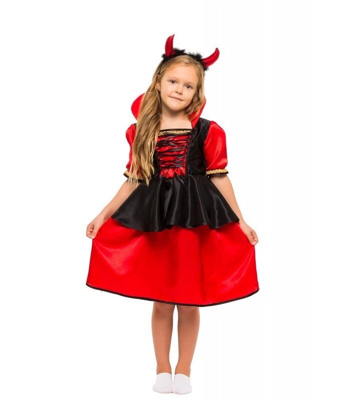 Оригінальний образ вампіра або Дияволиці на новорічний маскарад, постановку для дівчинки від компанії Інтернет магазин "Megamaks" - фото 1