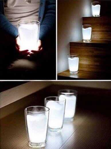 Оригінальний стакан-лампа Milk Glass LED Night Light Lamp прикраса інтер'єру від компанії Інтернет магазин "Megamaks" - фото 1