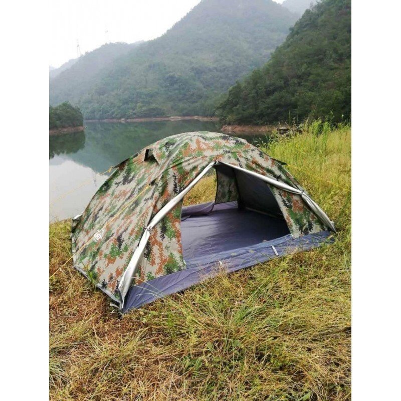 Палатка двухместная туристическая LFO размер 2100x1500x1100mm двухслойная с тамбуром від компанії Інтернет магазин "Megamaks" - фото 1
