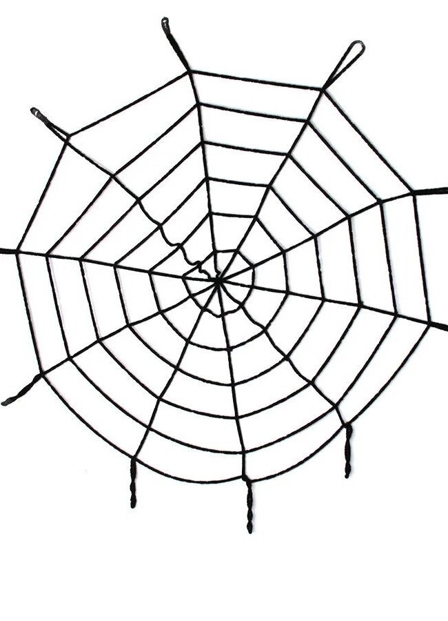 Павутина чорна, біла на стелю 4,5 м декор на Хеллоуїн від компанії Інтернет магазин "Megamaks" - фото 1