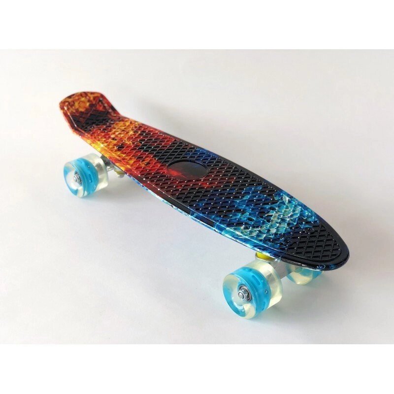 Пенні борд Penny Board скейт детский 12 мультіцветов міський транспорт від компанії Інтернет магазин "Megamaks" - фото 1