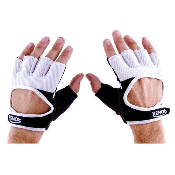 Перчатки для фитнеса черно-белые Ronex Nap Sweet Forway RX-01-WB s від компанії Інтернет магазин "Megamaks" - фото 1