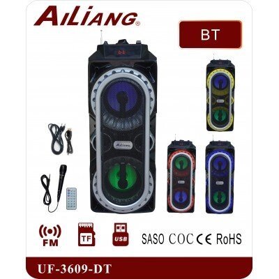 Переносна акустика Ailiang UF-3609-DT караоке колонка з мікрофоном від компанії Інтернет магазин "Megamaks" - фото 1