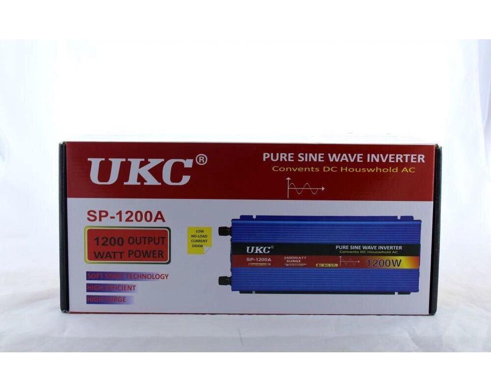 Перетворювач напруги інвертор синусоїда UKC AC / DC sine 1200W від компанії Інтернет магазин "Megamaks" - фото 1