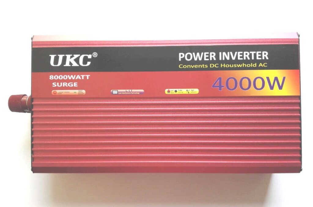 Перетворювач UKC-4000W автомобільний 12v Power Inverter від компанії Інтернет магазин "Megamaks" - фото 1