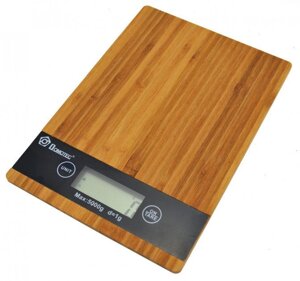 Дерев'яні кухонні ваги Domotec MS-A компактні ваги для кухні електронні ваги сенсорна панель