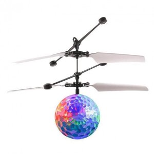 Летающий шар диско шар Flying Ball диско куля игрушка вертолет для детей