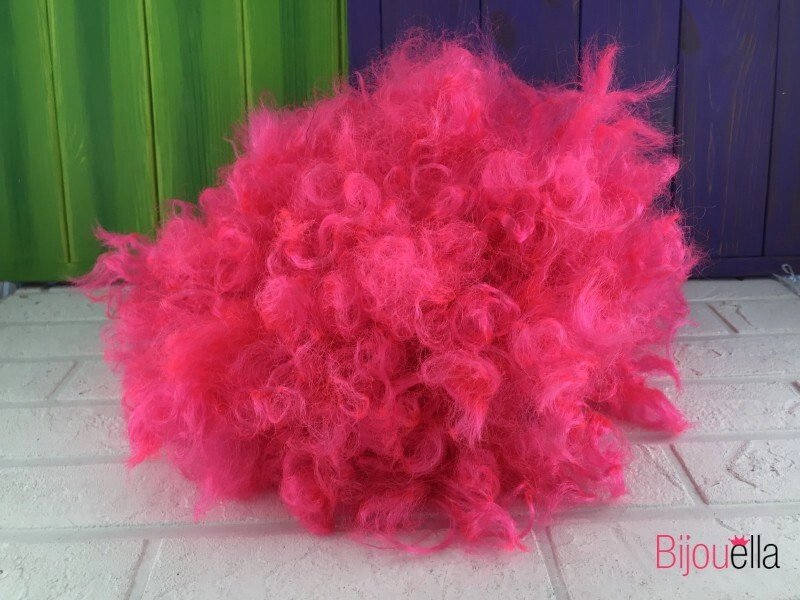 Рожеву перуку клоуна кучерявий зручний на Хеллоуїн, Новий рік - розпродаж