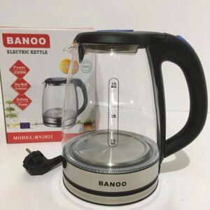 Електрочайник Banoo BN2021 скляний 2 л