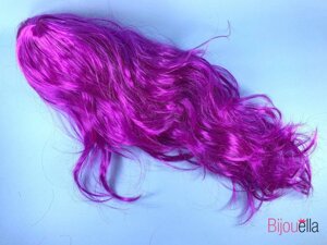 Перука хвилястий 50 см фіолетовий на маскарадну вечірку ранок