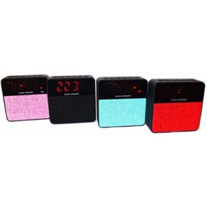 Портативна Bluetooth колонка WSTER T1 з годинником і будильником