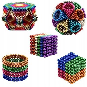 Конструктор анти-стрес Neo Cube 5мм. 216 кульок, різнокольоровий, неодимовий магніт, магнітний конструктор