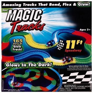 Гоночна траса Magic Tracks 165 деталей, дитячий конструктор