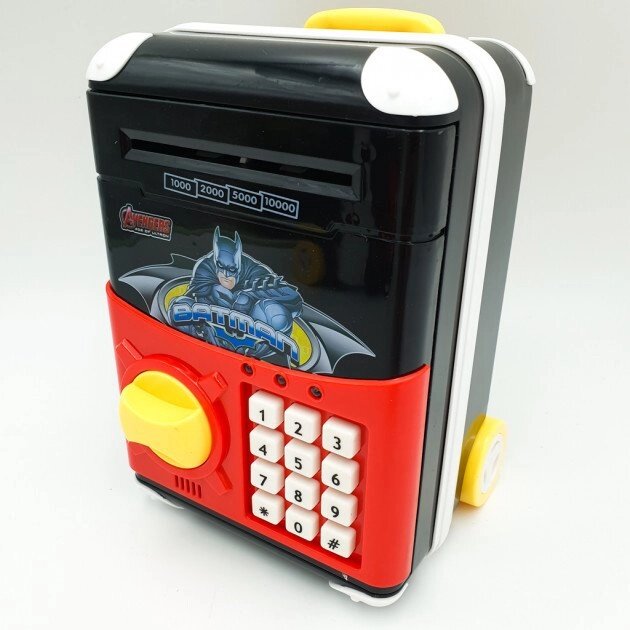 Електронна скарбничка-сейф дитяча з кодовим замком UKC Бетмен - акції
